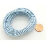 fil coton cire 07mm bleu clair echeveau