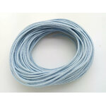 fil coton cire 07mm bleu clair