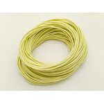 fil coton cire 07mm jaune