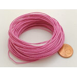fil coton cire 07mm rose fonce echeveau