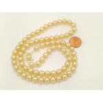 RES-09 perle ronde 7mm jaune dore