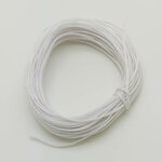 fil plat 1mm blanc cordon