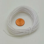 fil plat 1mm blanc polyester cordon