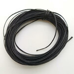 fil plat 1mm noir synthetique polyester