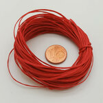 fil plat 1mm rouge echeveau 10m polyester