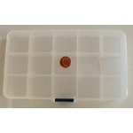 casier transparent 15 cases rangement