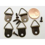attache cadre crochet bronze