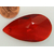 pendentif goutte rouge 37mm verre simple