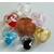 perle verre coeur 12mm mix couleurs