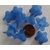 perle acrylique fleur corolle 18mm bleu fonce