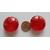 galets style murano simple 25mm rouge