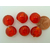 perle murano galet 12mm rouge