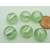 perle murano galet 12mm vert