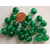 perle verre craquele 10mm vert emeraude