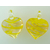 mini pendentif coeur jaune Pend-182-1