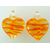 mini pendentif coeur jaune orange Pend-182-2