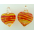 mini pendentif coeur jaune rouge Pend-182-4