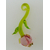 pendentif fleur rose tige Pend-184-2