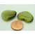 perle oeil de chat Coeur 25mm olive
