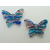Pend-312-4 mini pendentif papillon bleu blanc