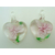 Pend-330-4 pendentif coeur fleur rose