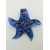 Pend-340-2 pendentif etoile verre SF bleu fonce goldsand