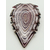 Pend-387-3 pendentif feuille violet spirale verre lampwork