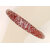 bracelet rouge argent verre BRA01