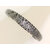bracelet noir argent verre bijoux uni BRA02