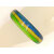 bracelet bleu jaune vert verre lampwork BRA19
