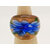 bague fleur bleu fonce dore vert large BAG03-bleu-fonce