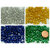 rocaille 5mm fond argente perle verre