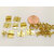 charniere mini 8x10mm doree avec clous