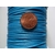 fil mix coton cire 1mm bobine bleu