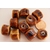 perle porcelaine rondelle marron por-31