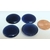 cabochon bleu fonce 18mm verre