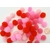 pompon rond 15mm mox rose rouge