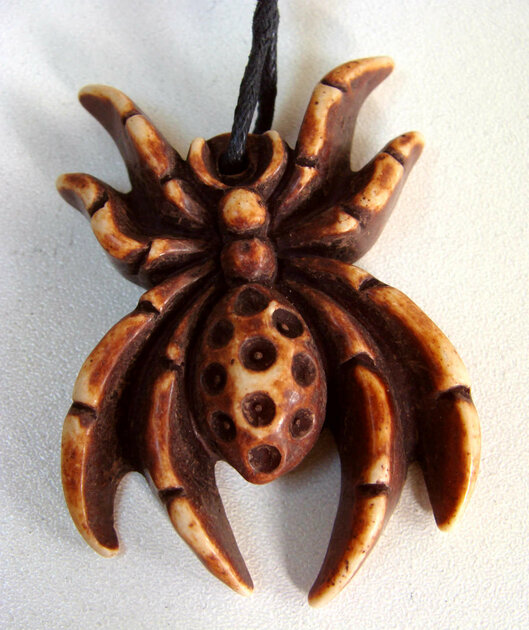 Pendentif Araignée Toff Togs En Velours Coloré - Taille 116 - TOP ST217 - Occasion Très Bon état
