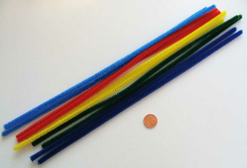 Kit 400 Pipe Cleaners + Tiges Florales - DIY Artisanal, 5 Couleurs, Pour Adultes Et Enfants | Création Fleurs, Bijoux