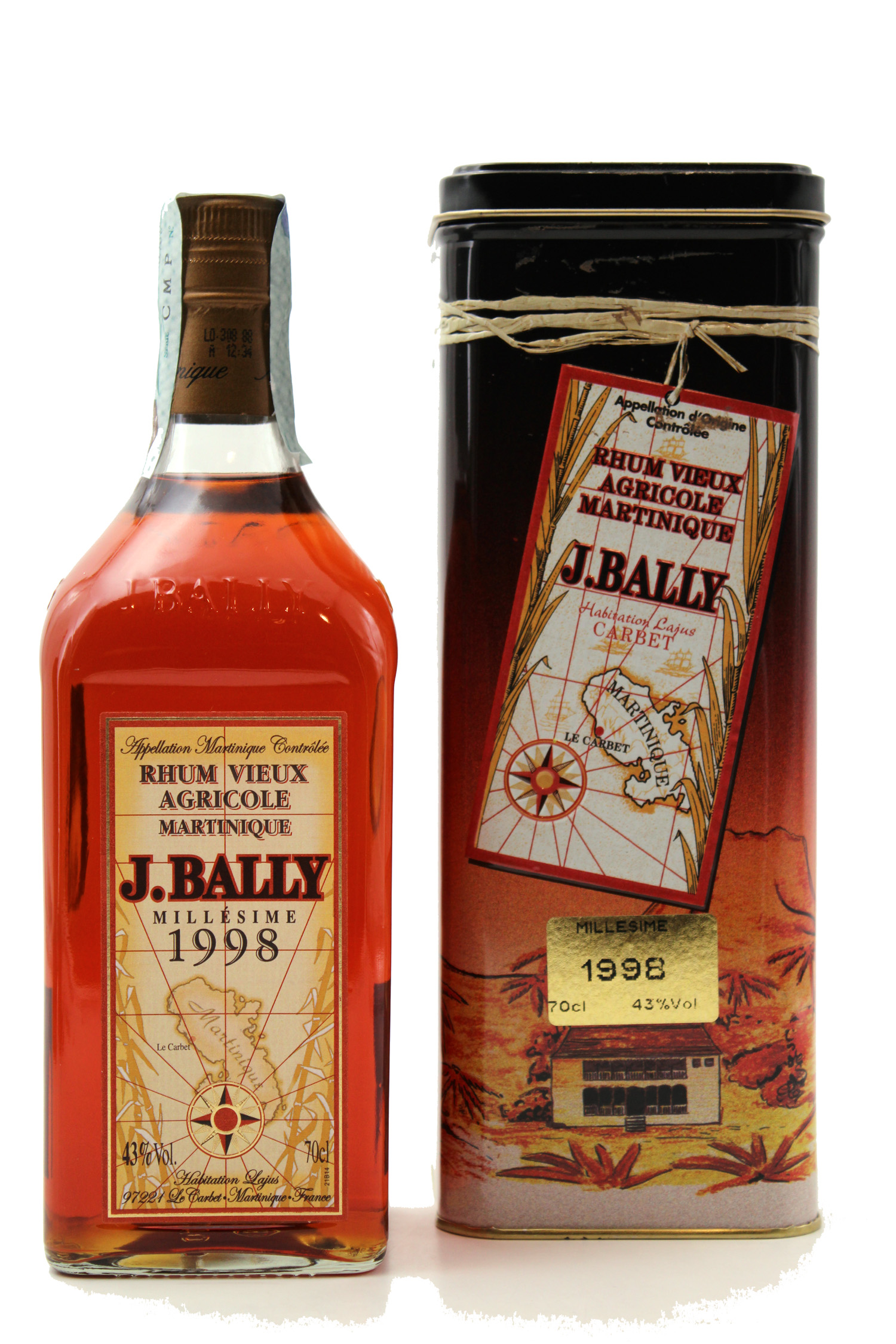 Rhum J. Bally Millésime 1998