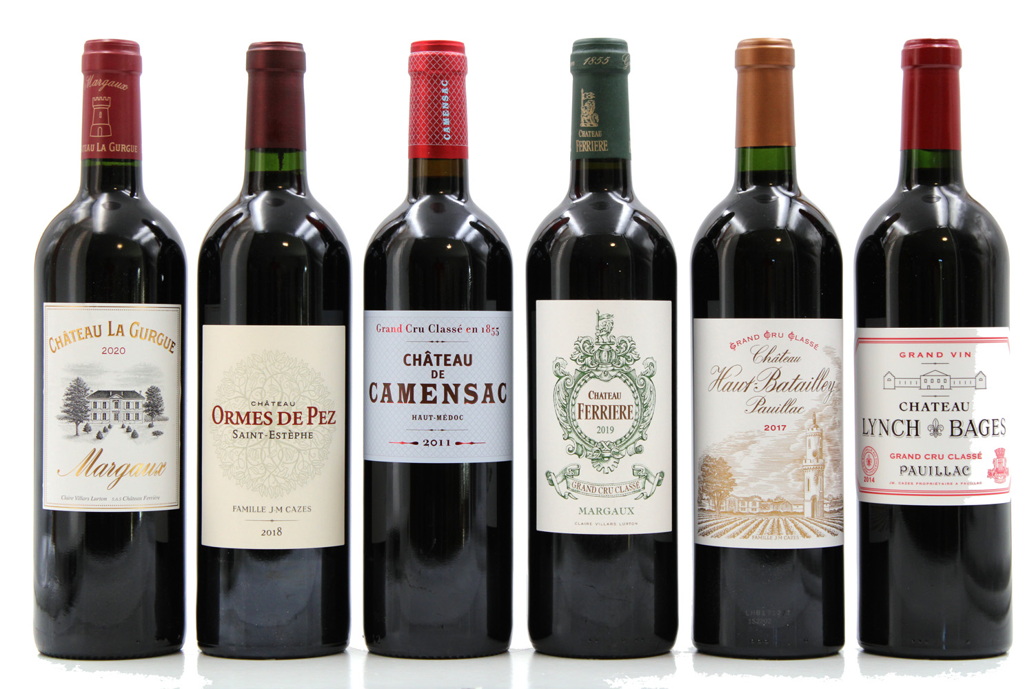 assortiment de Grands vins