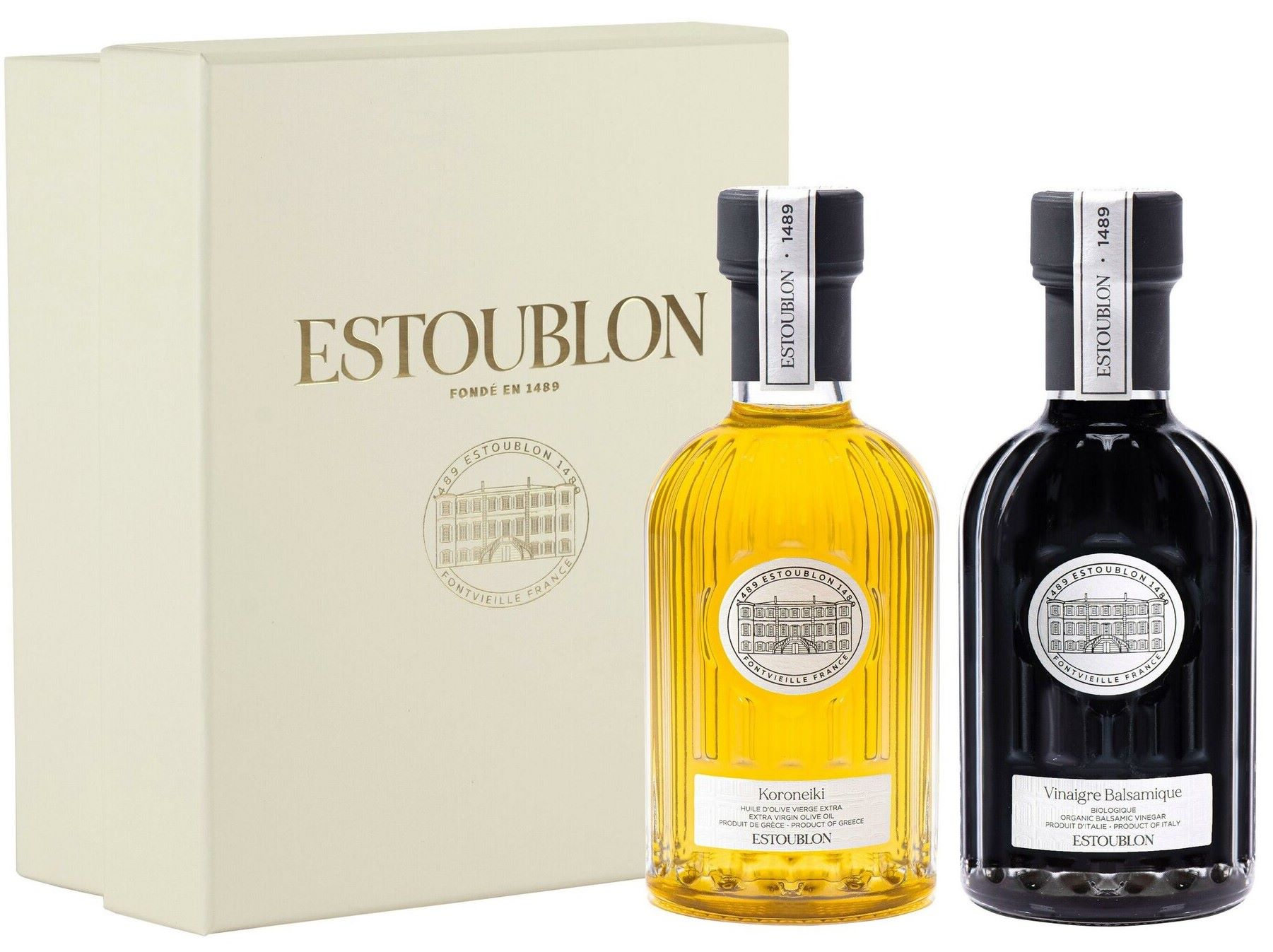Coffret Estoublon Huile d'Olive et Vinaigre Bio 2 x 20 cl 2026