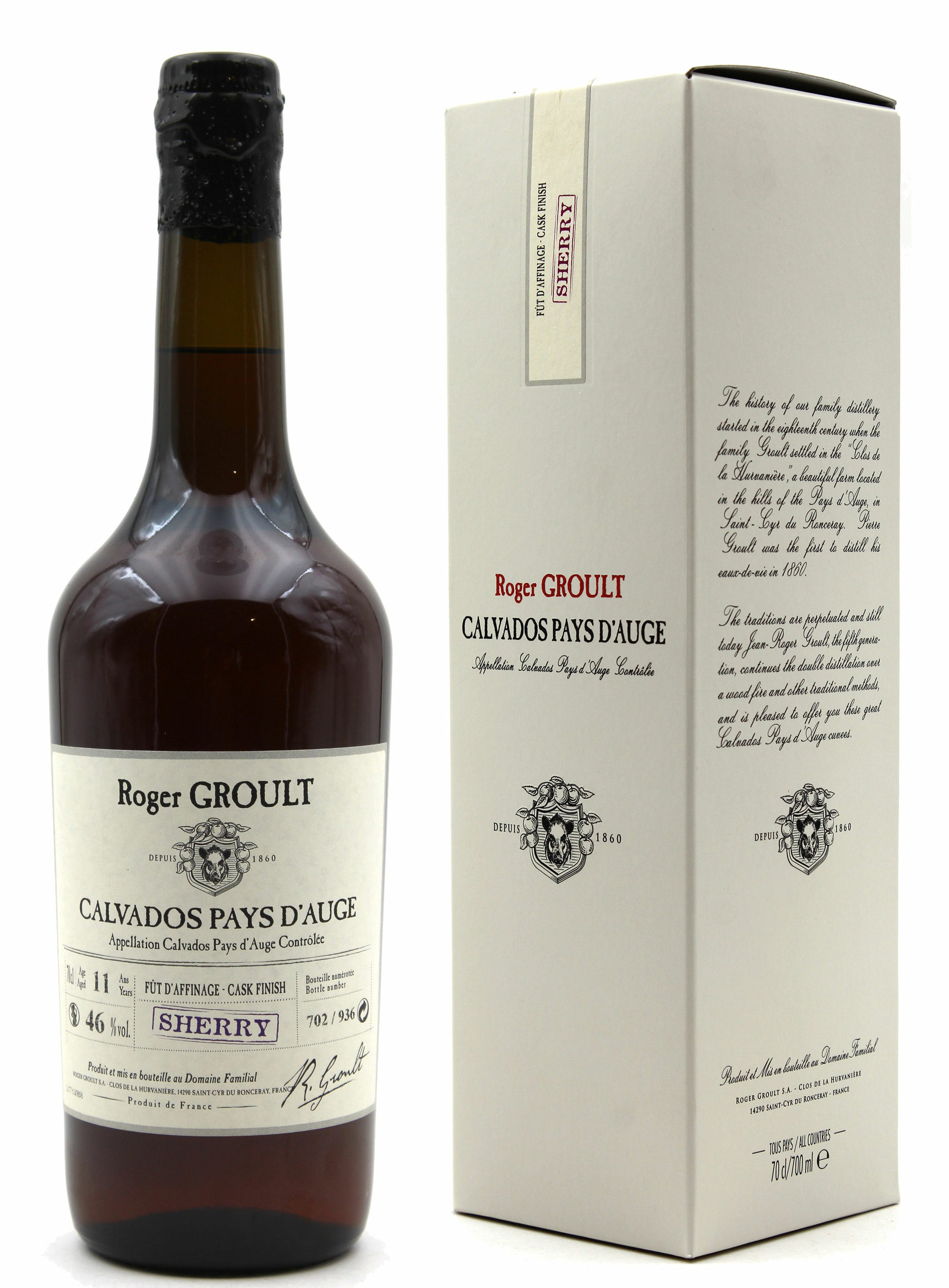 Calvados Roger Groult Finition Fûts de Sherry - 70CL