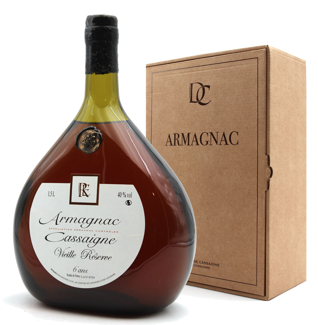 Armagnac Cassaigne Vieille Réserve 6 ans - 1.5L