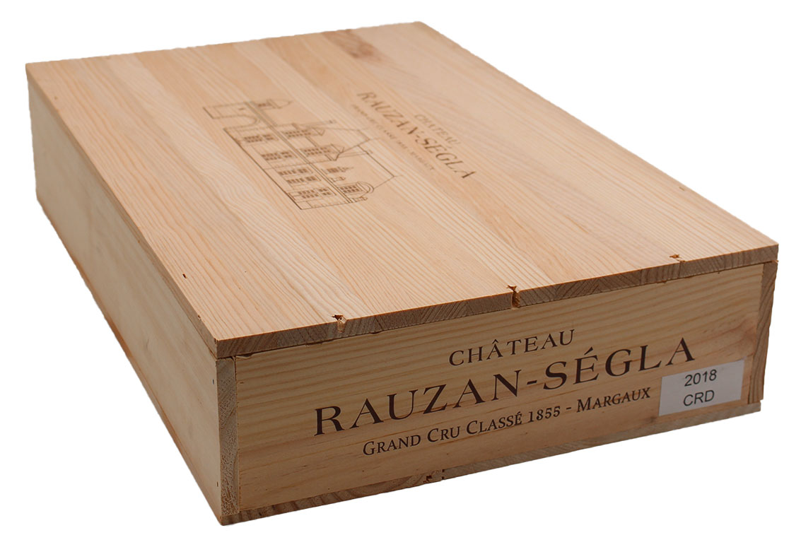 Caisse de 6 Bouteilles Château Rauzan Ségla 2018 - 75cl AOC Margaux