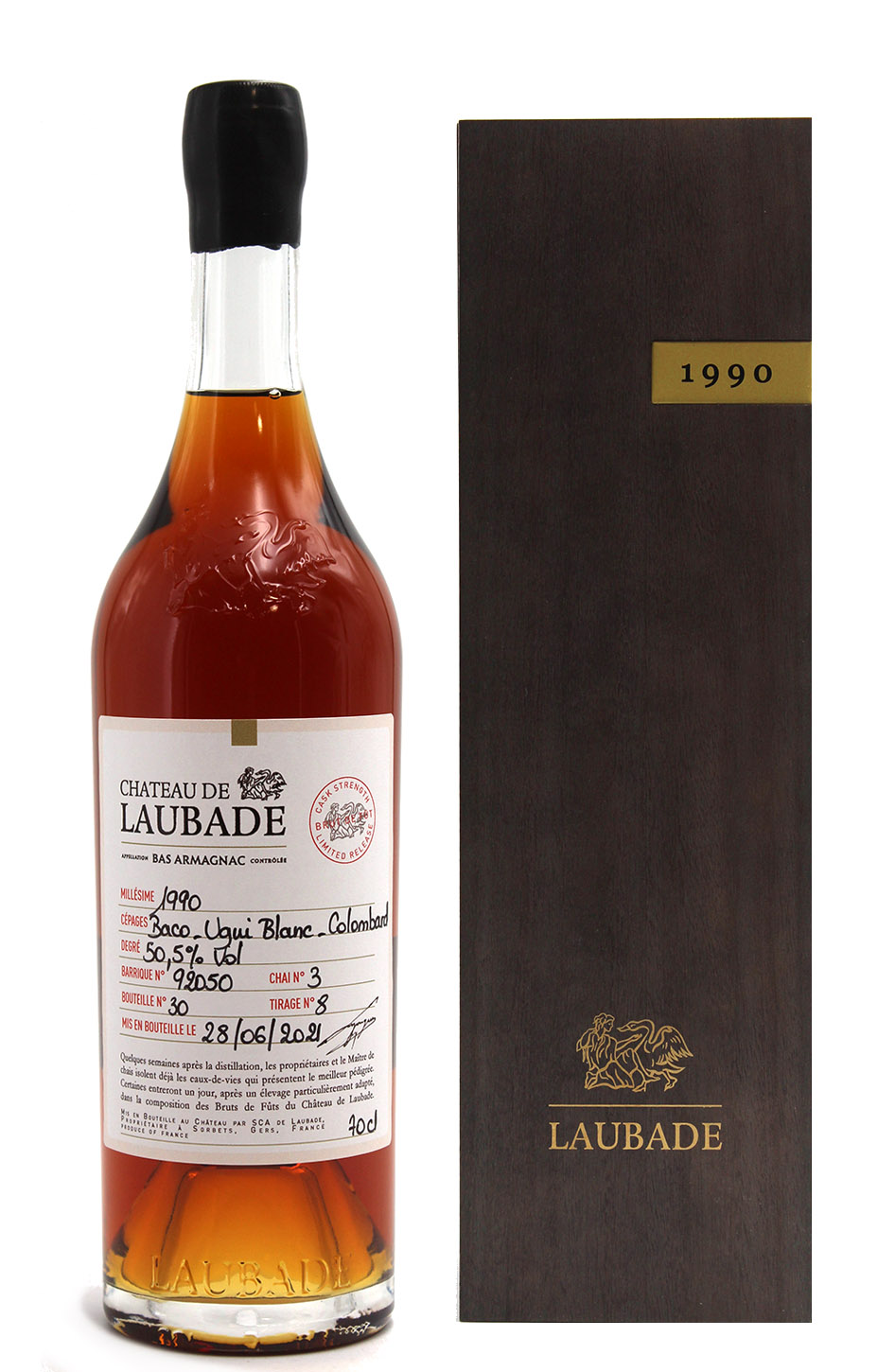 armagnac laubade brut de fut 1990 1