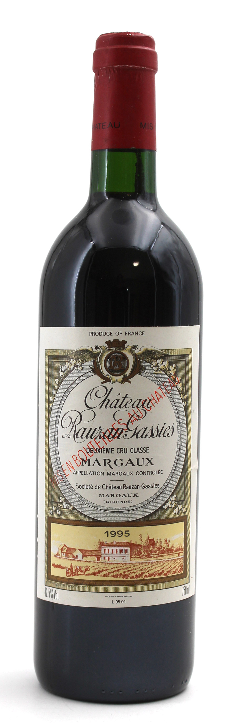Château Rauzan Gassies 1995 - 75cl AOC Margaux