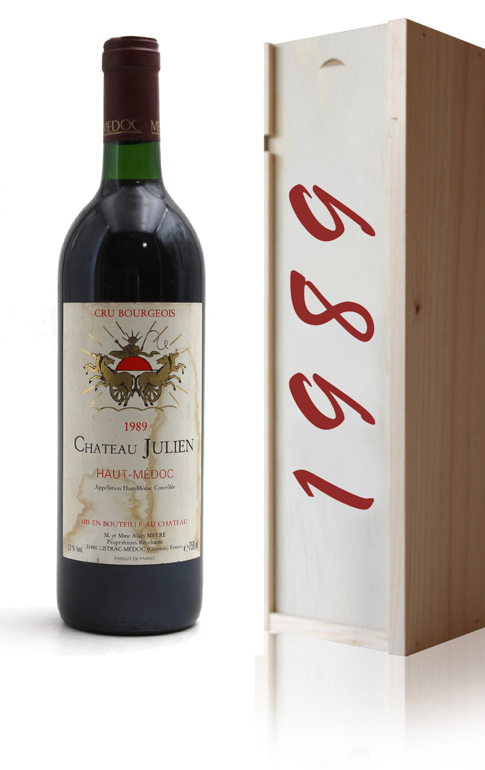 Coffret Château Julien 1989 - 75cl AOC Haut-Médoc
