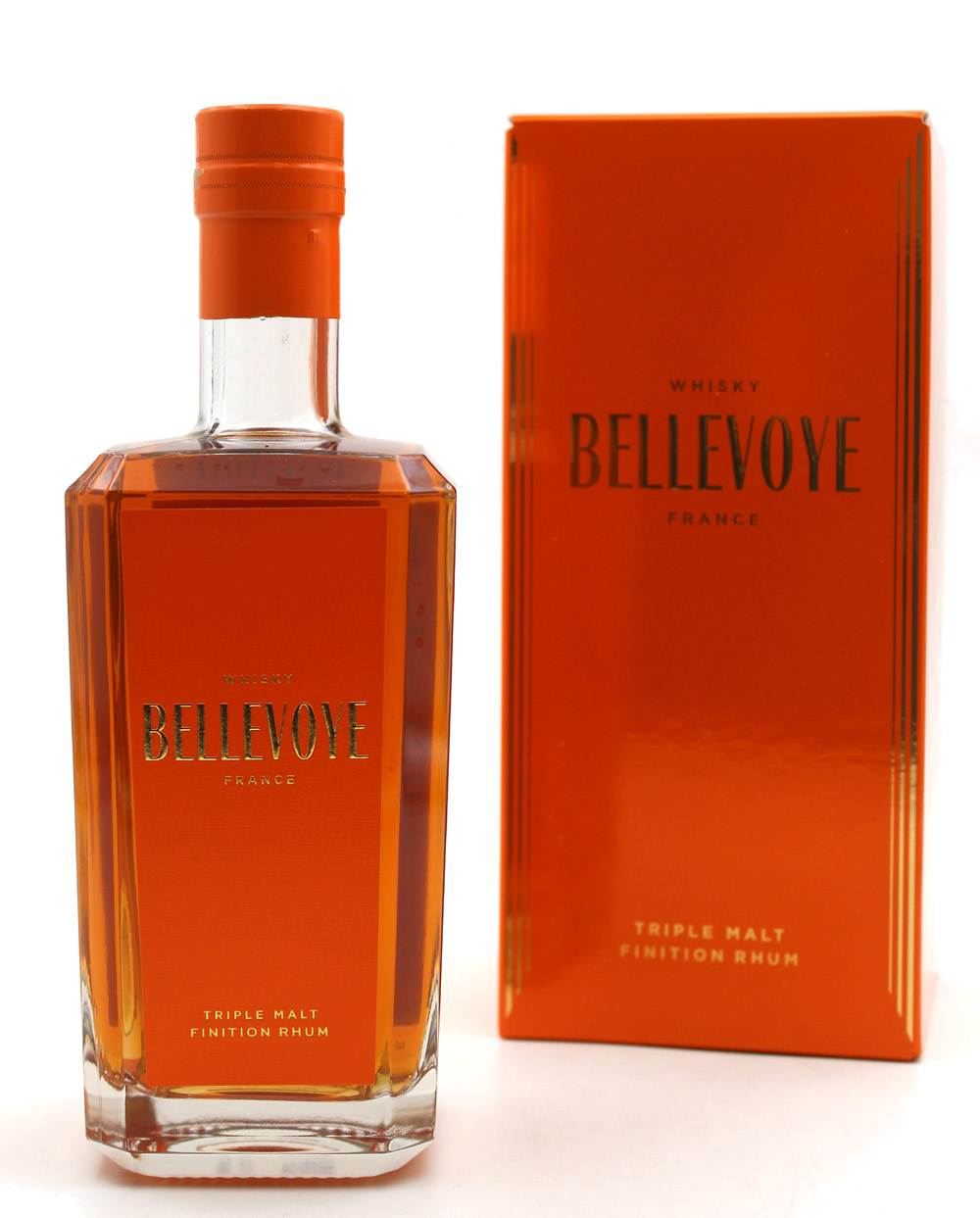 Bellevoye Orange Whisky finition Rhum - 70cl