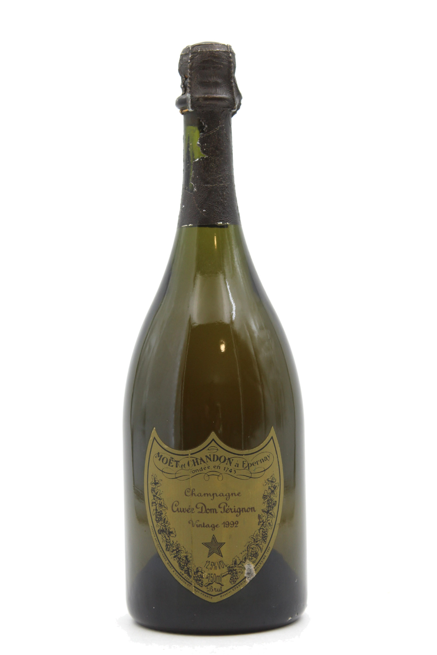 Champagne Dom Pérignon 1992 75cl (étiquette abîmée)
